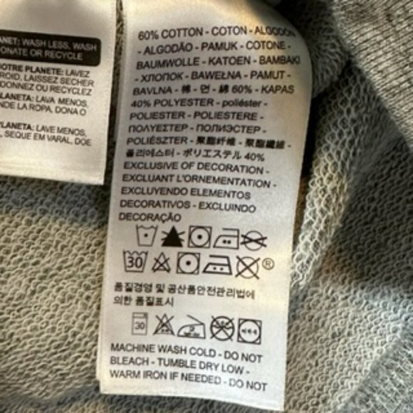 Cotton Blend Gray Levi's Logo Sweatshirt - Picture 2 of 9